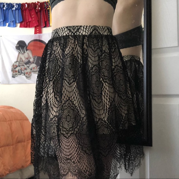 Charlotte Russe Dresses & Skirts - Black Lace Skirt